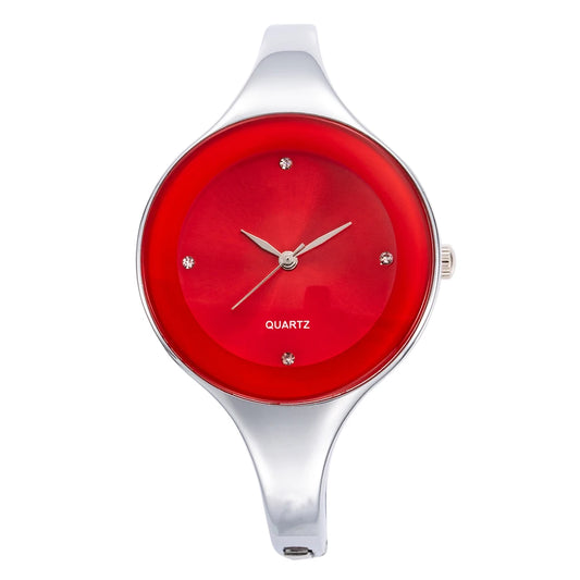 🍒Bangle watch for women bracelet angle simple stylish fashion wrist watch analog quartz elegant jewellery stainless steel  and solid colour gift accessory Dont Risk Miss This Cool Wrist