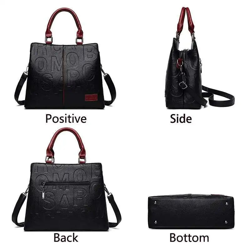 🍒Genuine leather crossbody bag purse with handle for womens  luxury designer tote handbag female large capacity travel bag shoulder bag  Get These letters sent