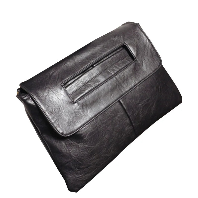 🍒Pu Leather evening bag luxury vintage shoulder crossbody bags party envelope clutch purse retro handbags large capacity fashion simple office ladies euro-america style smart casual accessory Dont Be A CROSSBODY CLUTCH this Quick