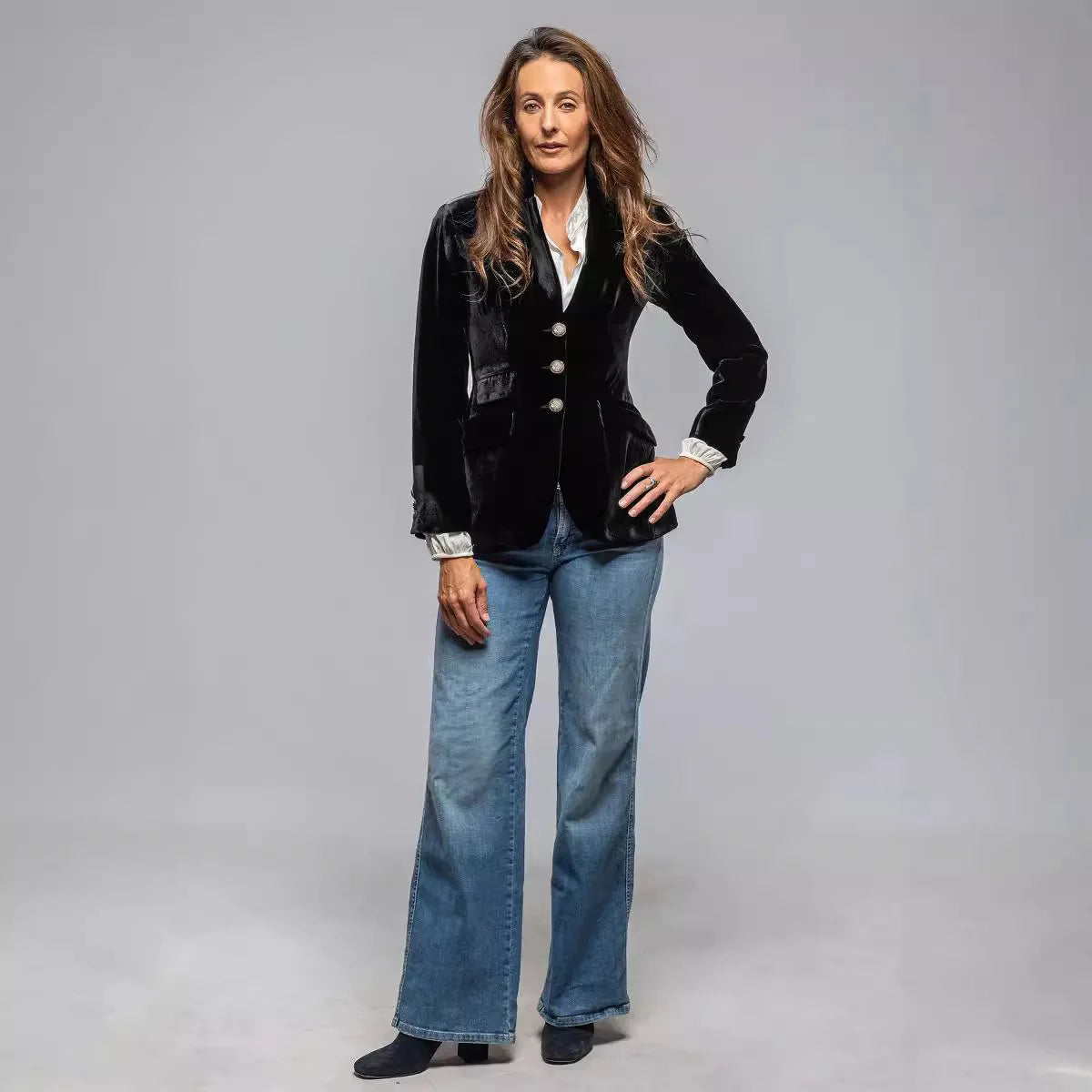 🍒Women’s blazer coats turn down collar vintage jacket velvet outerwear long sleeve slim fit y2k streetwear elegant office jacket party occasion wear Very Vintage Velvet
