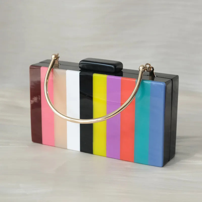 🍒Acrylic luxury handbag trendy handbags for women's fashion accessories boutique bag for  party wear evening bag cute wedding box bag vintage clutch occasion bags WAVE goodbye to boring bags with this SEA Green