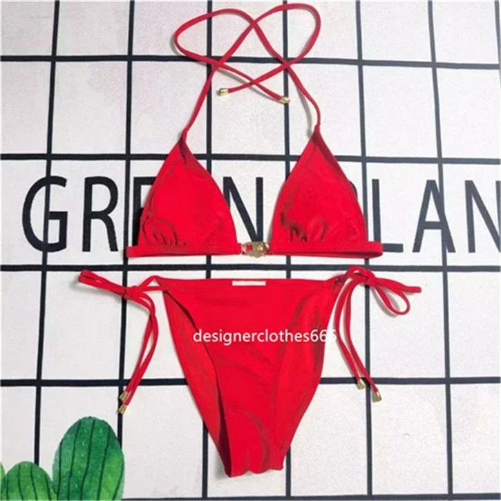 🍒Women's fashion bathing suits with cross back with in built bra one-piece swimsuit solid beachwear Sea Sure Swim Suits