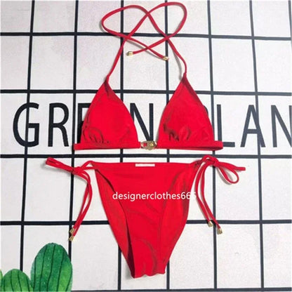 🍒Women's fashion bathing suits with cross back with in built bra one-piece swimsuit solid beachwear Sea Sure Swim Suits