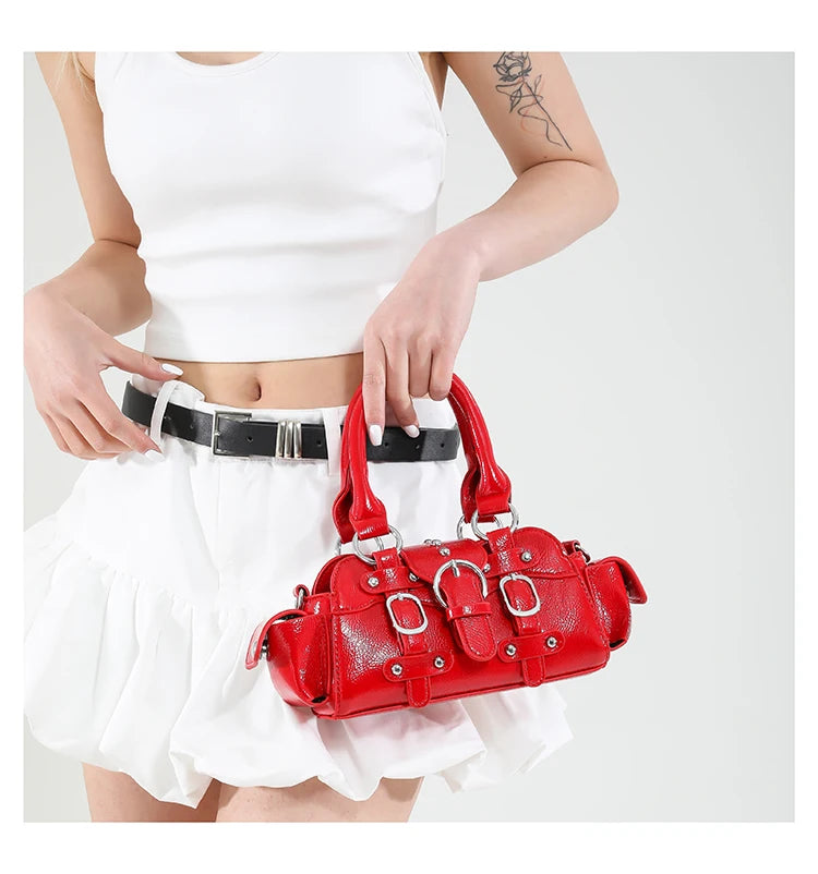 🍒Shoulder & crossbody bag in one solid popularity hot trendy stylish design y2k handbags for women fashion accessories Bag A Beaut Bits-y Bag