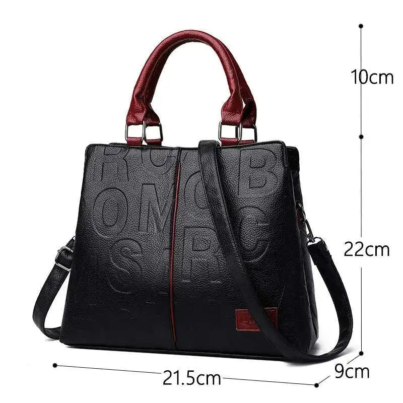🍒Genuine leather crossbody bag purse with handle for womens  luxury designer tote handbag female large capacity travel bag shoulder bag  Get These letters sent