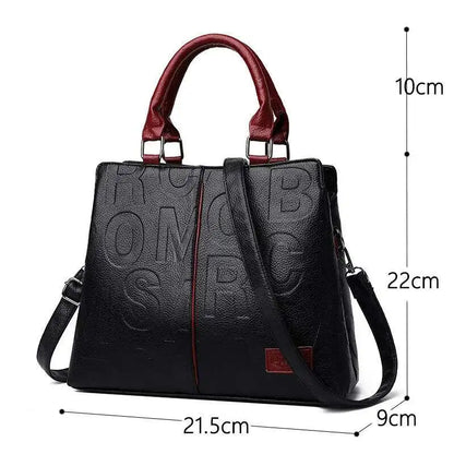 🍒Genuine leather crossbody bag purse with handle for womens  luxury designer tote handbag female large capacity travel bag shoulder bag  Get These letters sent