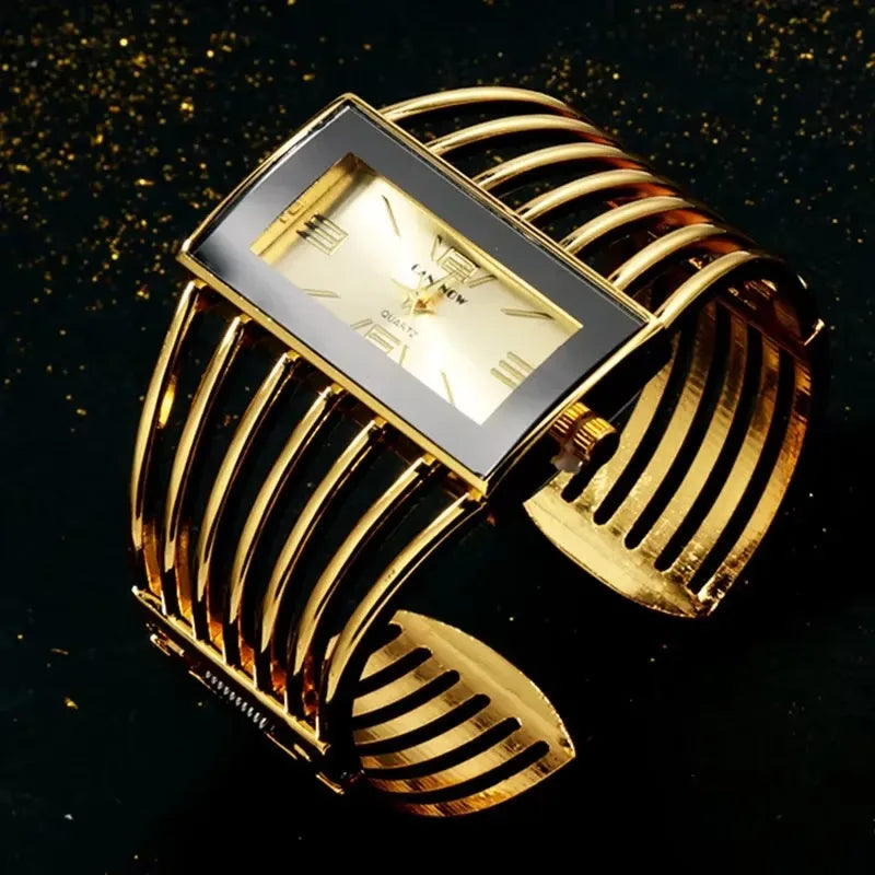 🍒Womens large face watch quality stainless steel luxury fashion rose gold bangle bracelet wristwatch for women dress ladies time piece female occasion jewellery accessory Watch This Bangle