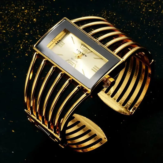 🍒Womens large face watch quality stainless steel luxury fashion rose gold bangle bracelet wristwatch for women dress ladies time piece female occasion jewellery accessory Watch This Bangle