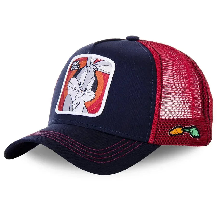 🍒Cartoon baseball cap high quality unisex embroidered patch baseball cap unisex trucker hat mesh hats for women sun hat