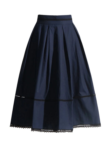 🍒Summer two piece sets women lapel short sleeve tops crop high waist a- line skirt slim set female fashion Cotton On To This Thread