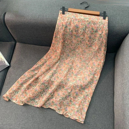 🍒 Summer skirts midi length floral fashion for women stylish trend original high quality smart casual clothing Dont Be Ditzy Get A Ditzy