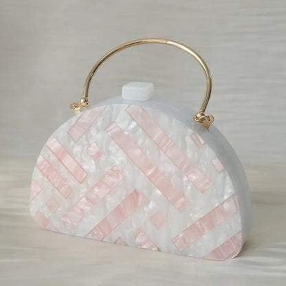 🍒Acrylic luxury handbag trendy handbags for women's fashion accessories boutique bag for  party wear evening bag cute wedding box bag vintage clutch occasion bags WAVE goodbye to boring bags with this SEA Green