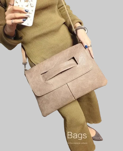 🍒Pu Leather evening bag luxury vintage shoulder crossbody bags party envelope clutch purse retro handbags large capacity fashion simple office ladies euro-america style smart casual accessory Dont Be A CROSSBODY CLUTCH this Quick