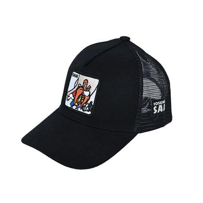 🍒Cartoon baseball cap high quality unisex embroidered patch baseball cap unisex trucker hat mesh hats for women sun hat