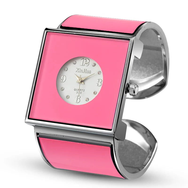 🍒Bangle watch for women casual simple dial stainless steel jewellery wristwatch charming bracelet smart casual quartz watches  Get Watched