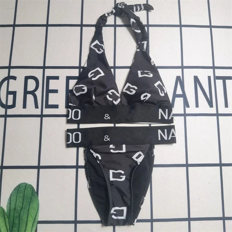 🍒Women's fashion bathing suits with cross back with in built bra one-piece swimsuit solid beachwear Sea Sure Swim Suits