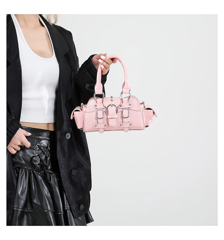🍒Shoulder & crossbody bag in one solid popularity hot trendy stylish design y2k handbags for women fashion accessories Bag A Beaut Bits-y Bag