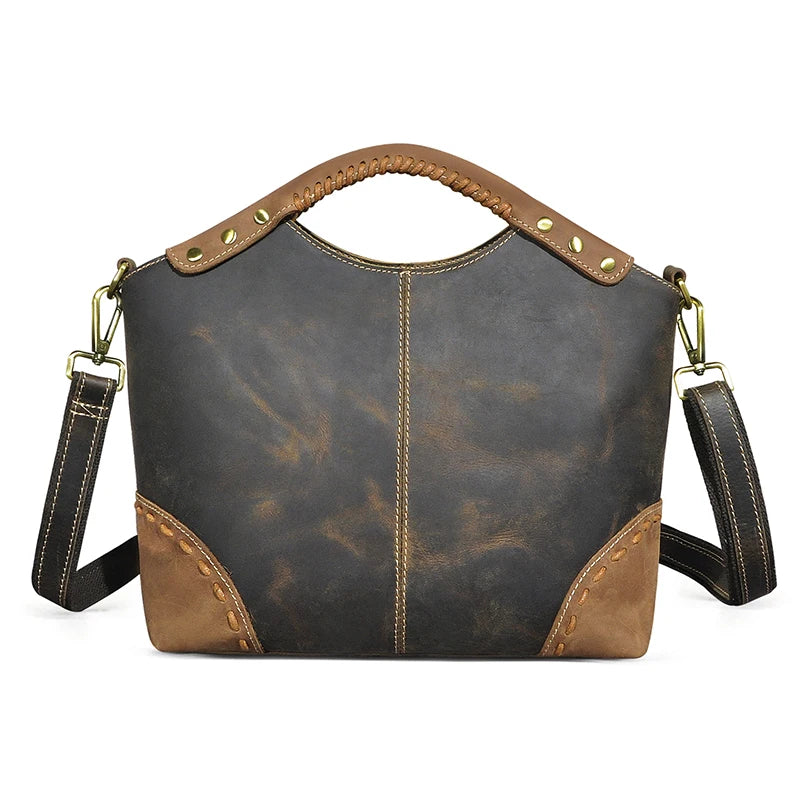 🍒genuine leather designer tote bags for women thick soft real leather luxury designer shopper bags tote purse with zipper grab bag leather silver crossbody bag Shine With Silver style Boast With Browns Back Up With Black