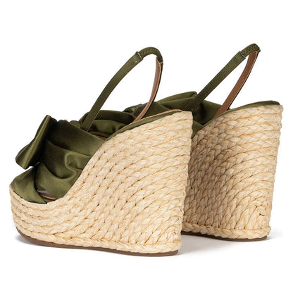 🍒Metalic bow shiny gold shoes occasion stilettoe sandals sling back thin high-heeled party wear                      🍒        High wedge platform shoe sling back open toe sandal with front bow  Gonna Get Golden Oldie Golds