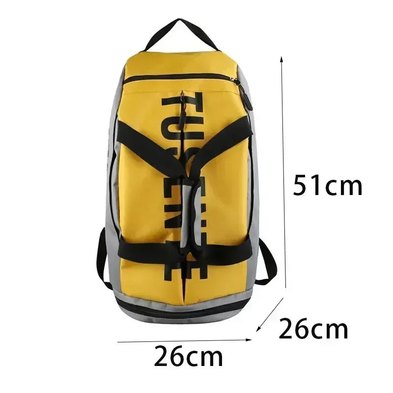 🍒Large capacity gym bag sports bag women's fitness backpack waterproof multi-functional with shoe storage travel bag unisex weekender holdall bag cool motive duffle bag