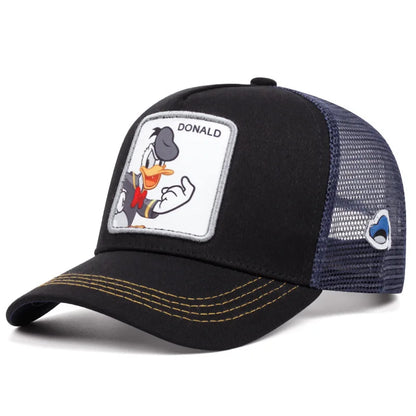 🍒Cartoon baseball cap high quality unisex embroidered patch baseball cap unisex trucker hat mesh hats for women sun hat