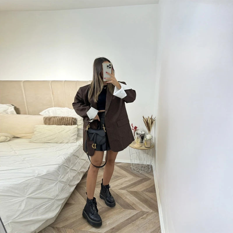 🍒Loose Jacket for women gray Asymmetric blazer with lapels long sleeve split Jackets female designer style clothing fashion chic outwear    Always Be In Line For An Asymmetric