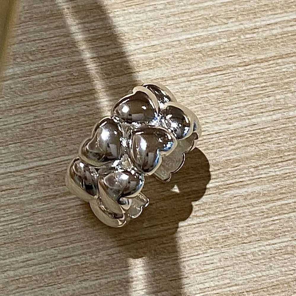 🍒925 Sterling silver rings for women geometric fine jewellery finger adjustable rings Interware cubic zirconia accessorize trendy jewellery for women birthday gifts