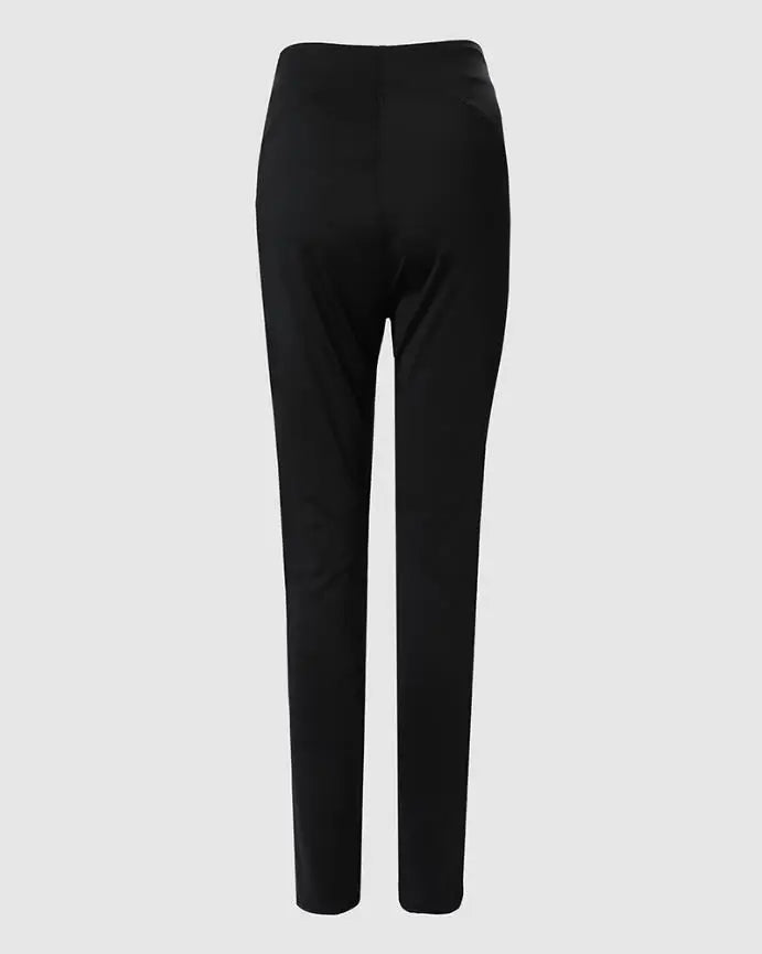 🍒Women's pants high waist trousers button waist trousers for office elegant solid colour leggings skinny pencil pants  business casual women fashionable Waist Wowers