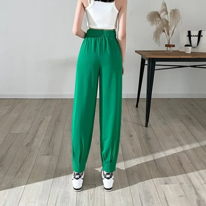 🍒Pencil trousers women harem pants high quality trendy clothes chic and elegant original G 90s smart casual fashion Write This Pencil On Your List