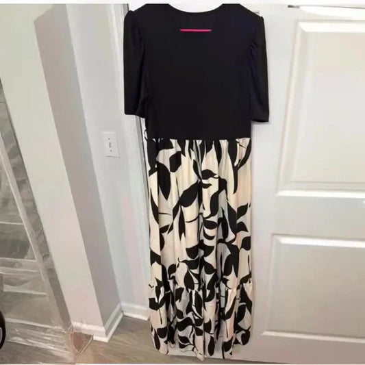 🍒Women's dresses spring and summer floral fashion Printed outfits elegant holiday wear smart casual clothes