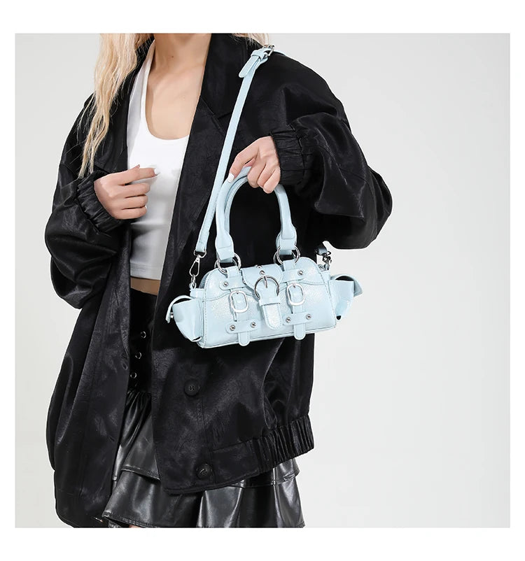 🍒Shoulder & crossbody bag in one solid popularity hot trendy stylish design y2k handbags for women fashion accessories Bag A Beaut Bits-y Bag