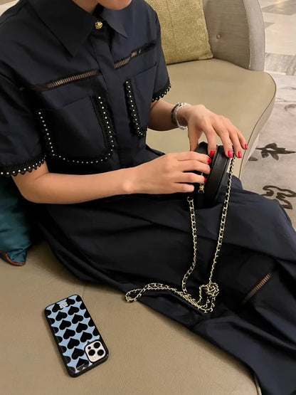 🍒Summer shirt for women smart casual wear beading short sleeve crop top button up shirt beach party wear summer party wear holiday clothes (matching skirt also available) White Their When You Need It