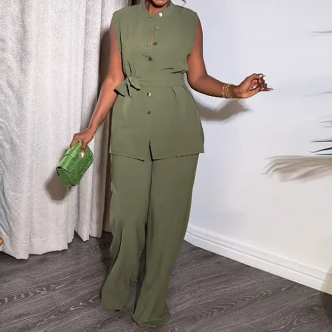 🍒Black shirt top & cuffed pants set womens wide leg pant sets two piece Loose o neck and high waist elegant trousers suit Y2k  DROP this CHERRY In your basket