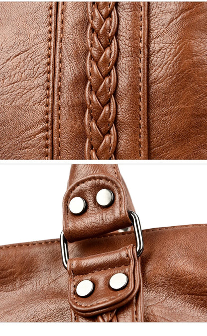 🍒Soft faux leather shoulder crossbody bags for women hot luxury handbag Designer casual tote office work bag Clever Faux Leather