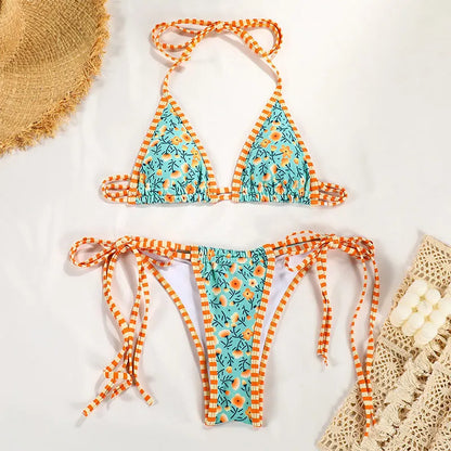 🍒Two piece women's bikini sets Swimsuit brazilian bikini bottoms  thong and top female swimwear swimming suit beachwear You Will Love This More Then Just A Teeny Weeny
