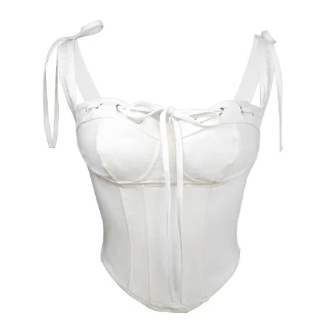 🍒Bustier corset top Y2K cute square neck going out top crop tank for women's trendy summer clothing fashion vest Slimming shaper vest Dont be in TEIRs with a  bad shape BUST get this