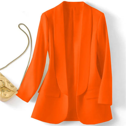🍒versatile blazer color casual wear for women spring and autumn fashion clothes elegant office wear for ladies smart casual wear for work occasion jacket colorful Colour Up Your Form