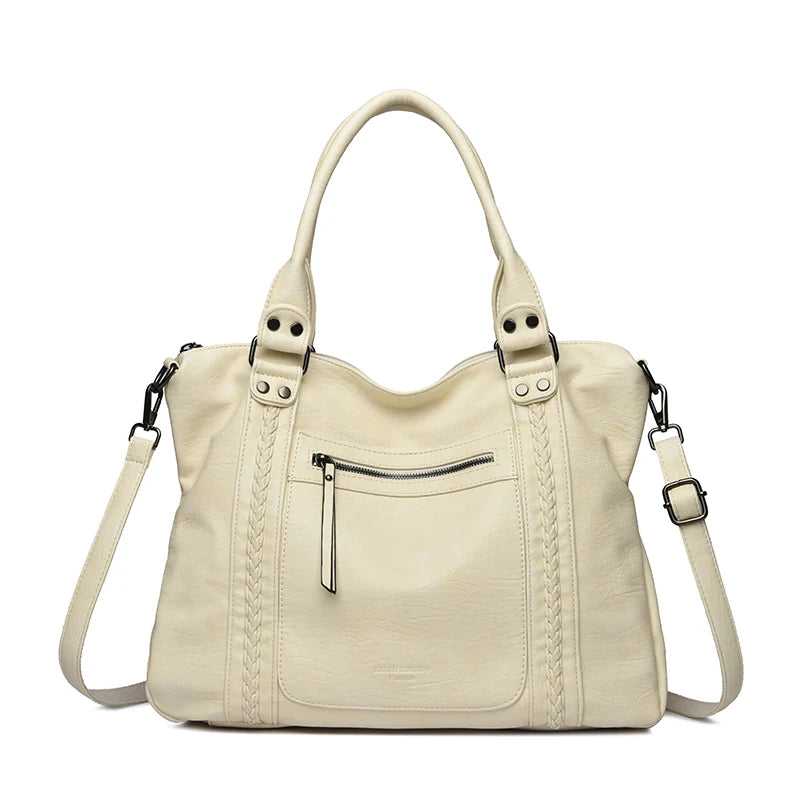 🍒Soft faux leather shoulder crossbody bags for women hot luxury handbag Designer casual tote office work bag Clever Faux Leather