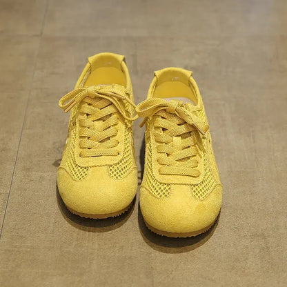 🍒Summer sports shoes fashion breathable mesh trainers casual flat bottom non-slip foot wear for women mesh house slippers