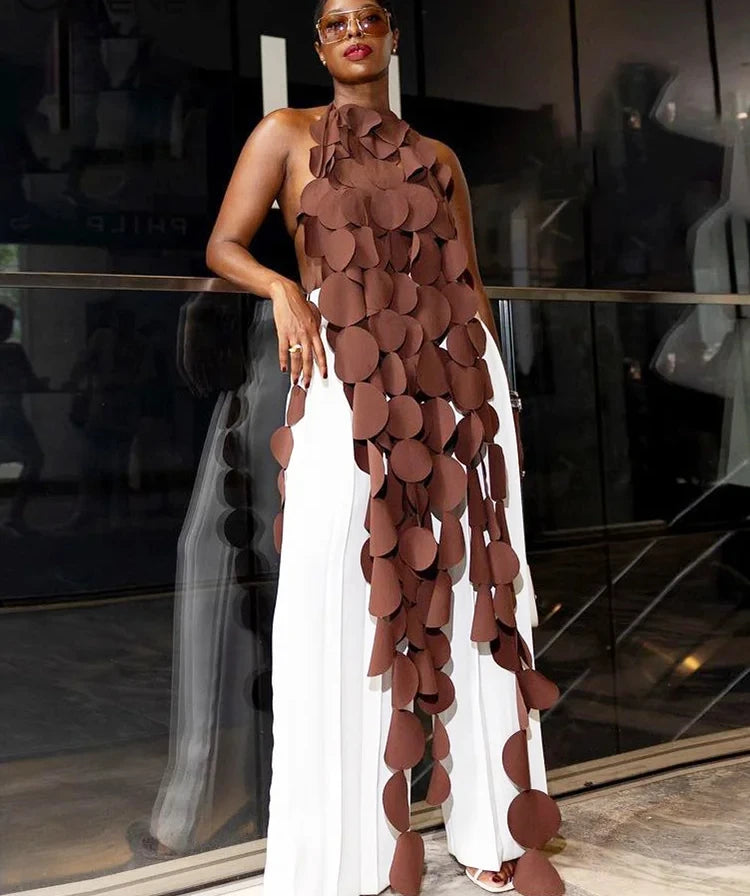 🍒Womens backless top hollow out casual halter top club wear party wear irregular clothing