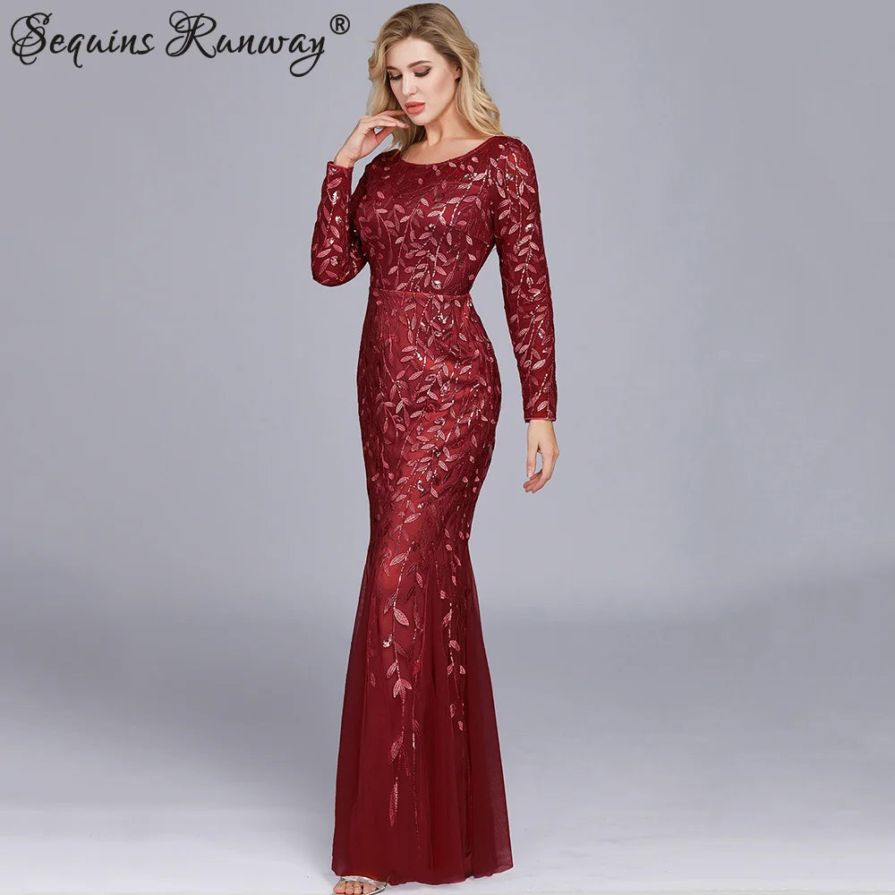 🍒Sequin maxi cocktail dress long bridesmaid prom outfit for special occasion party club bodycon vintage style clothing You'll Fish This Mermaid Out Time &Time