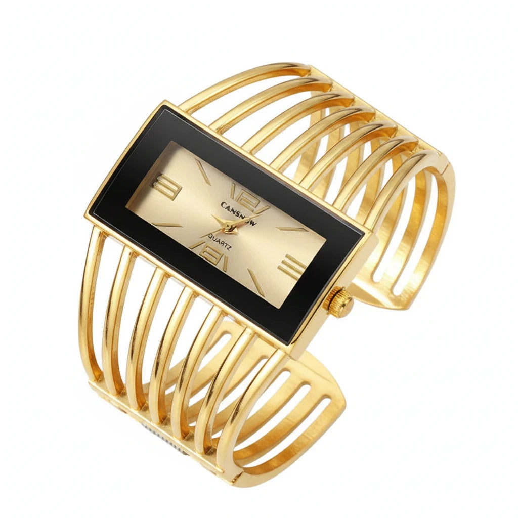 🍒Womens large face watch quality stainless steel luxury fashion rose gold bangle bracelet wristwatch for women dress ladies time piece female occasion jewellery accessory Watch This Bangle