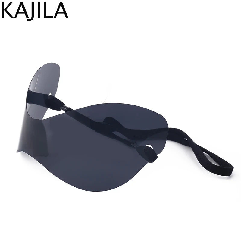 🍒Oversized sunglasses rimless shades unisex sunnies for   women Y2K sports eyeglasses luxury designer shades eyewear trendy party glasses futuristic sunglasses designer Dont RISk losing this for your FUTURe just TICk