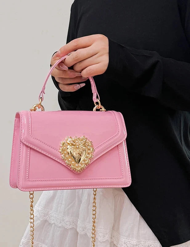 🍒Light luxury handbag for women trendy versatile buckle flap shoulder bag female smart casual chain crossbody Trianglie Trendy