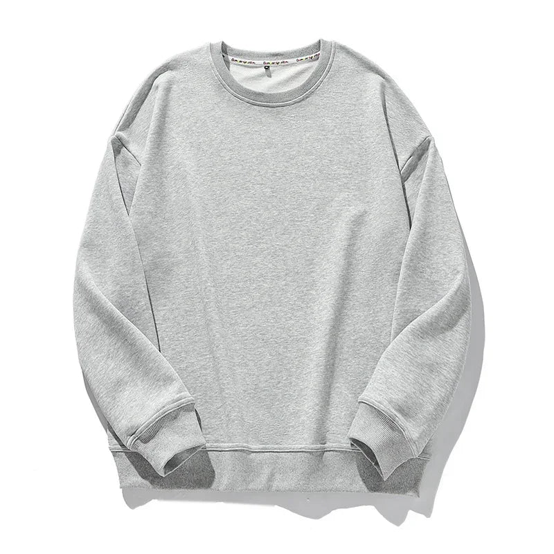 🍒Cotton sweatshirt for women long sleeve knitted pullover loose streetwear fashion quality essential clothing for women casual wear Ease- ssential