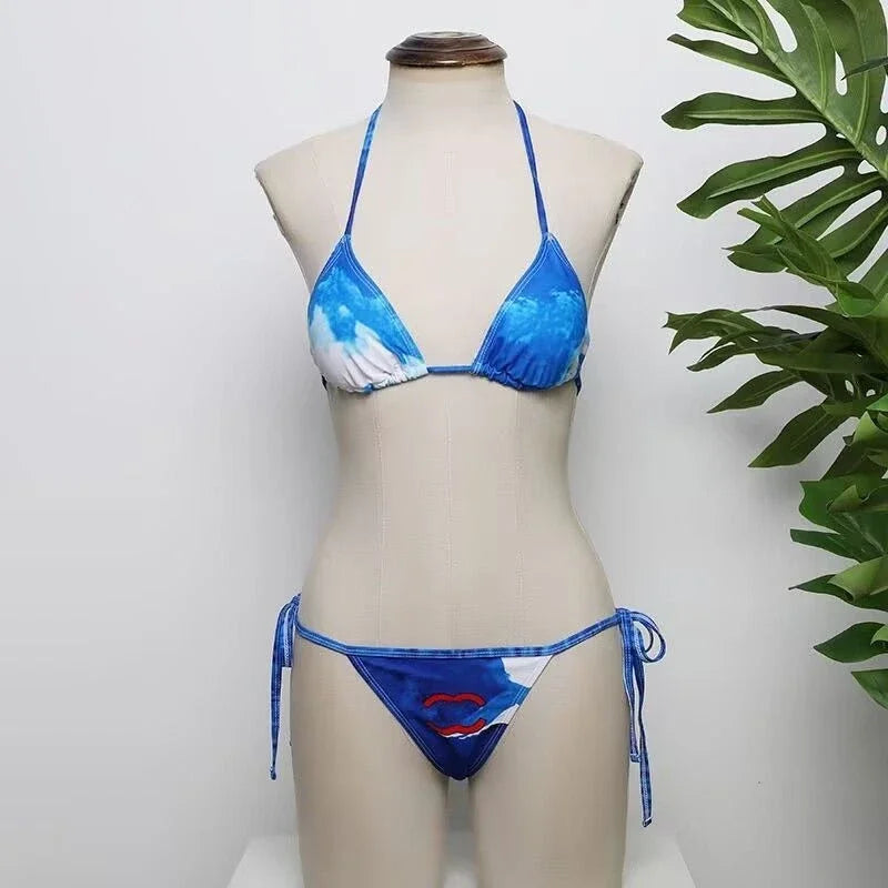 🍒Women's fashion bathing suits with cross back with in built bra one-piece swimsuit solid beachwear Sea Sure Swim Suits