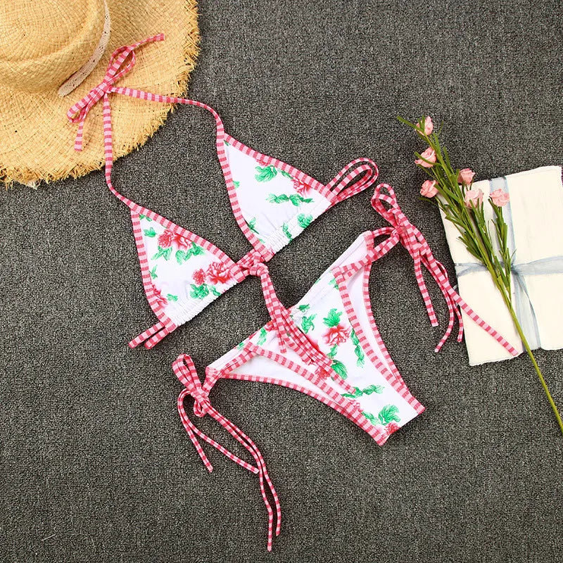 🍒Two piece women's bikini sets Swimsuit brazilian bikini bottoms  thong and top female swimwear swimming suit beachwear You Will Love This More Then Just A Teeny Weeny