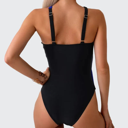 🍒Colour-block one-piece swimsuit casual surfing Suit women colourful swimming costume with chest pads no steel support chic swimwear for ladies Dont Miss This Candy Twiss