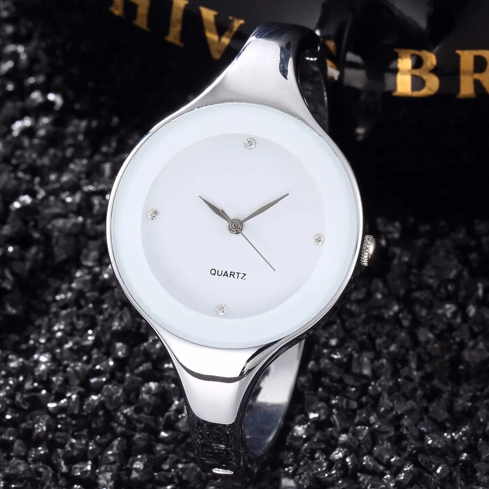 🍒Bangle watch for women bracelet angle simple stylish fashion wrist watch analog quartz elegant jewellery stainless steel  and solid colour gift accessory Dont Risk Miss This Cool Wrist