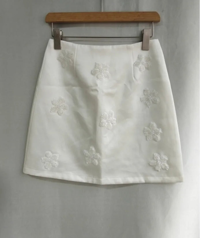 🍒Womens mini skirt high waist a-line fashion beading vintage stylesmart casual clothing satin fashion wear party occasion wear You Will Be Sat- In Joy With This